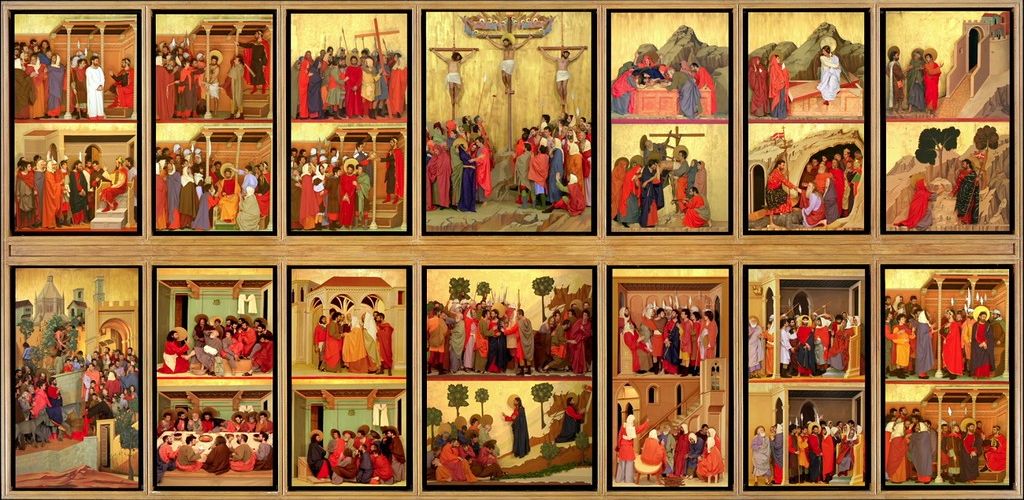 Maestà, utrpení Krista
