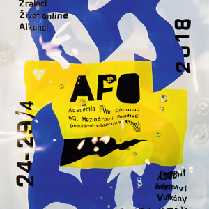 Kliknutím zvětšíte Nejkrásnější festivalový plakát 2017-2018 (cena diváků): Academia Film Olomouc