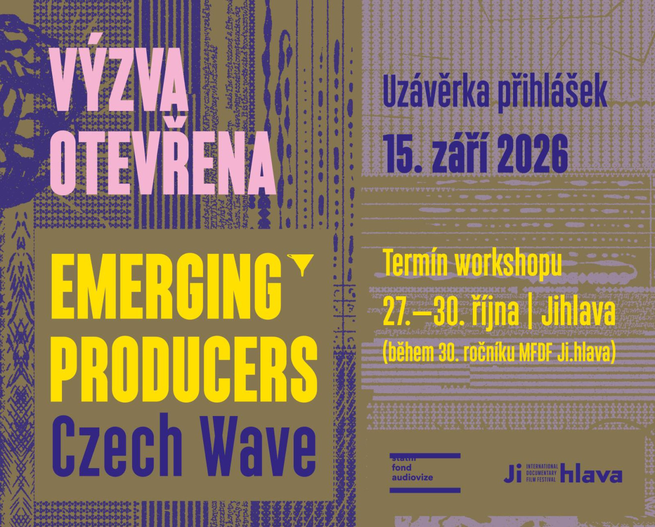 Emerging Producers – Czech Wave 2026 (prodlouženo do 20. září)